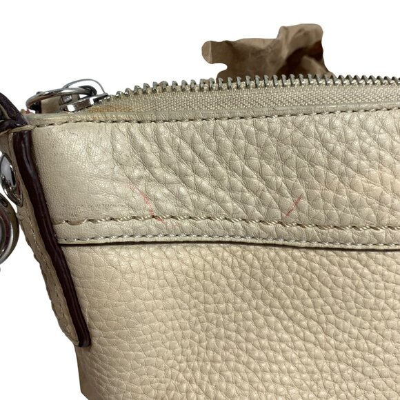 Coach Soho Pleated Pale Yellow Leather Hobo Shoulder Crossbody Bag F13764 w/ Tag - Picture 9 of 12